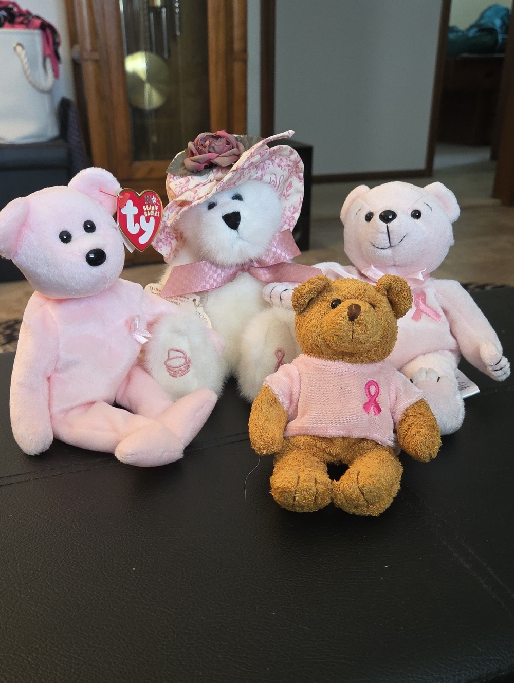 Pink Breast Cancer Ribbon Plush Bear Assortment
